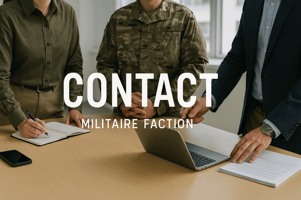 Illustration de trois équipiers passionnées d’outdoor, et experts en équipement militaire, symbolisant l’origine et la mission de Militaire Faction.