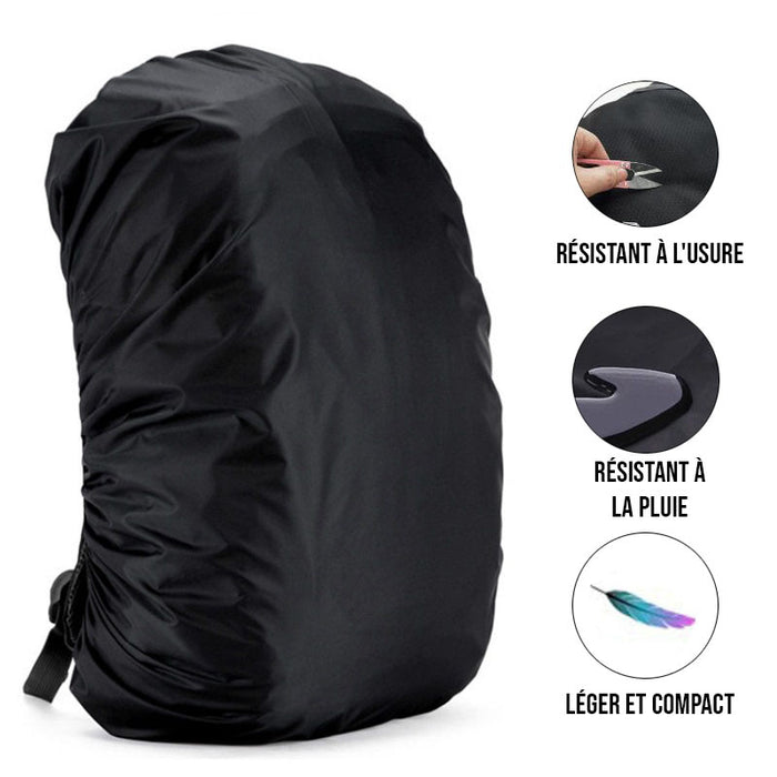 Protection Anti-Pluie pour Sac Militaire – Imperméable pour Sac à Dos 35L | Pour Randonnée, voyage et outdoor – Noir 45L – vue 2
