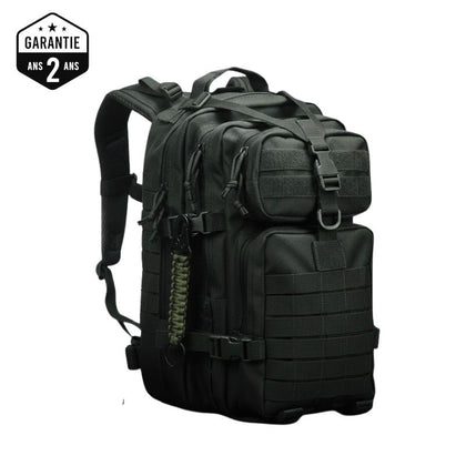 Sac à Dos Militaire Tactique 38L Noir – Nylon 600D, MOLLE | Pour Randonnée, EDC et outdoor – BLK ( Noir ) – vue 1