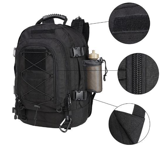 Sac à Dos Militaire Noir Ope+ 60L
