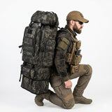 Sac de Voyage Militaire 100L – 600D, MOLLE – Imperméable, Respirant | Pour Sport et transport – Noir – vue 2