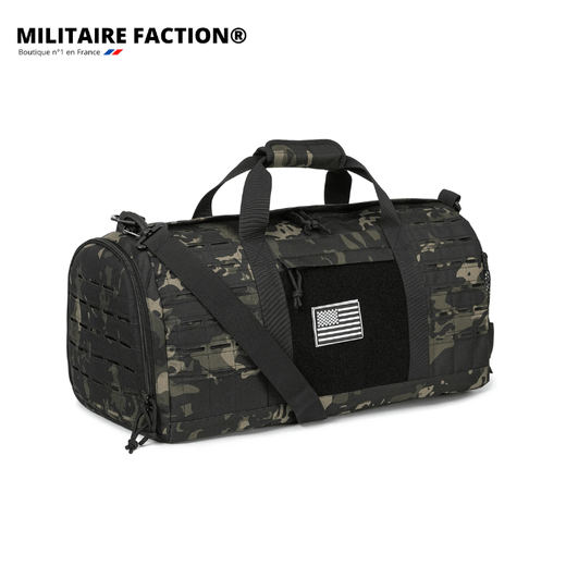 Sac de Sport Militaire – Oxford 900D, Imperméable – 40L, Auto-agrippant | Pour Voyage et transport – Black CP – vue 1