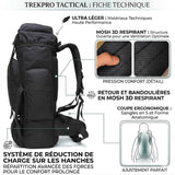 Sac de Voyage Militaire – 600D, MOLLE – 100L | Pour Sport et transport – vue 13