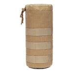Housse tactique MOLLE beige sable pour gourde ou bouteille 1L
