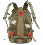 Sac à dos militaire avec dos alvéolé respirant