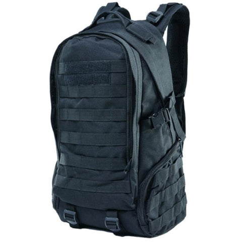Sac à dos militaire noir fabriqué en tissu oxford 900 deniers
