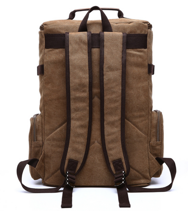 Sac à Dos Militaire Vintage – 40L, Toile | Pour Randonnée, EDC et outdoor – Brun Militaire – vue 2