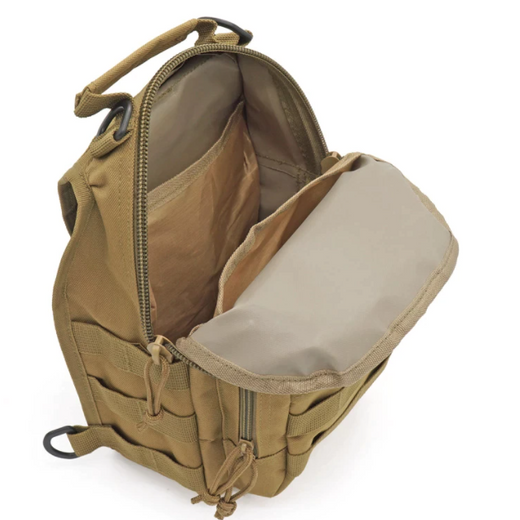 Sac à Dos Militaire Ventral Kaki 20L – Nylon | Pour Randonnée, EDC et outdoor – vue 4